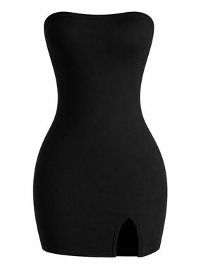 Strapless Black Bodycon Mini Dress | SIZE SMALL